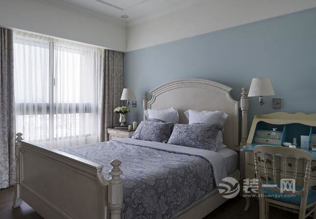 110平米三室两厅设计案例美式风格的10万装修效果图