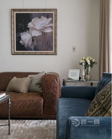 110平米三室两厅设计案例美式风格的10万装修效果图