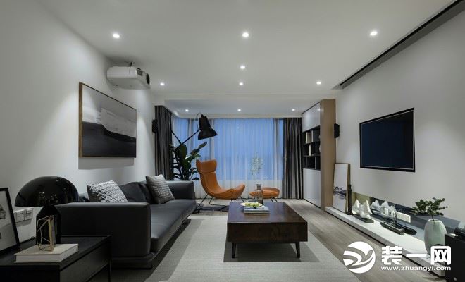 黑白灰简约装修新格调！166㎡现代四室两厅布局超赞