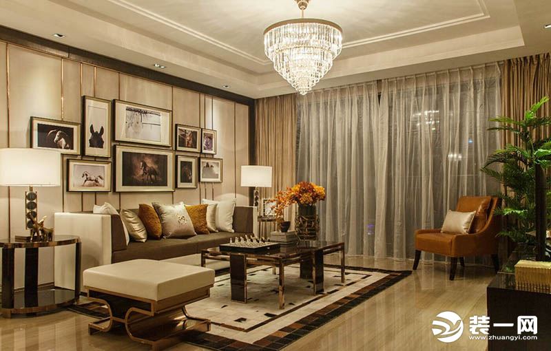 现代奢华设计赶超欧式风格 120㎡大气三居室装修