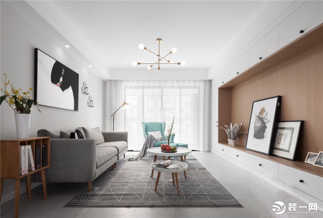 闺蜜婚房甜到冒泡！95㎡北欧风格三居室装修