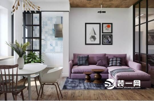 俄罗斯Tolyatti伏尔加河岸公寓设计 小客厅大卧室