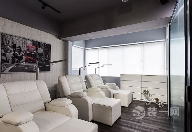 轻工业风格混搭日式风格独特的美甲工作室装修效果图