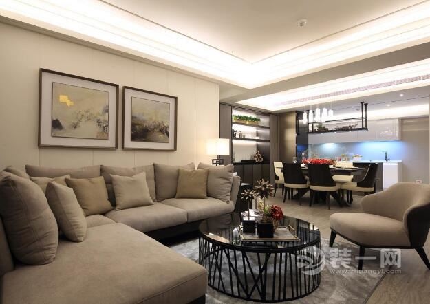 新古典风格样板房150平米三室两厅装修效果图推荐