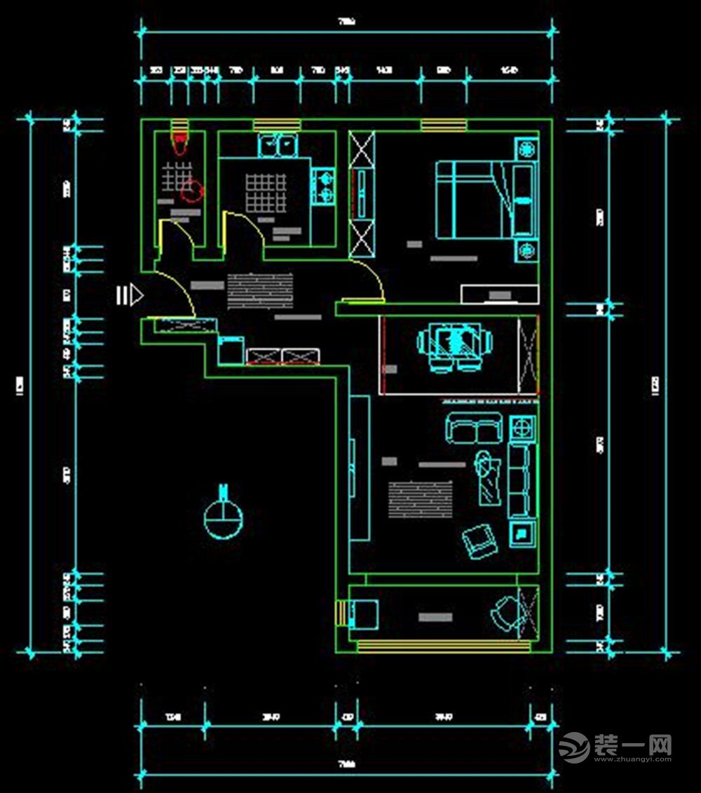六套50平小户型装修样板房设计方案