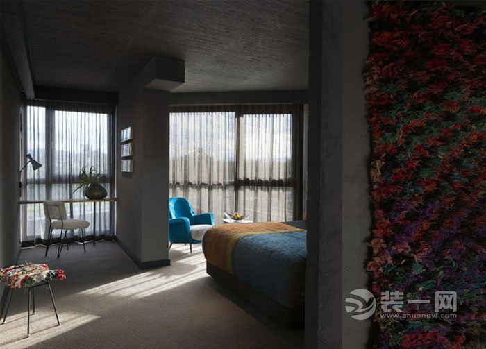 国外装修案例现代工业风格酒店设计效果图