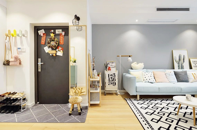 昆明龙熙壹号装修效果图，106㎡INS北欧风只花了14万！