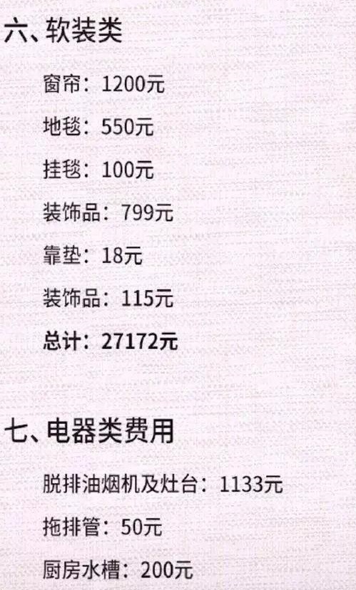 沈阳75平全包带家具家电需要多少钱
