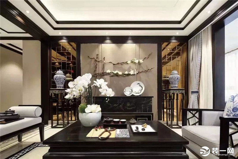 重庆装修公司设计师新中式三房两厅装修客厅