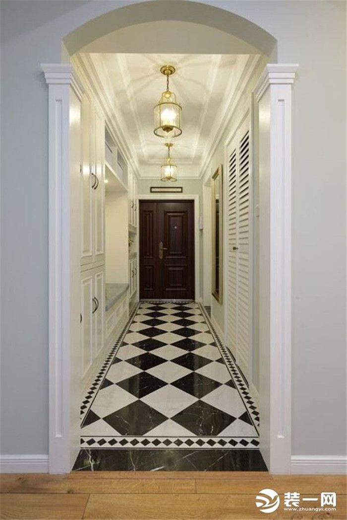 三房两厅两卫装修图美式风格玄关 三房两厅两卫装修图美式风格玄关