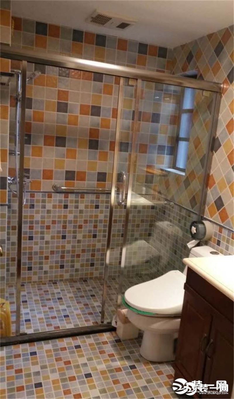 美式风格两室两厅装修图片新房装修实景图洗手间