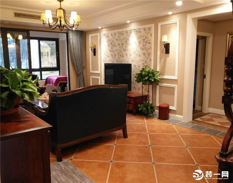 美式风格两室两厅装修图片新房装修实景图客厅