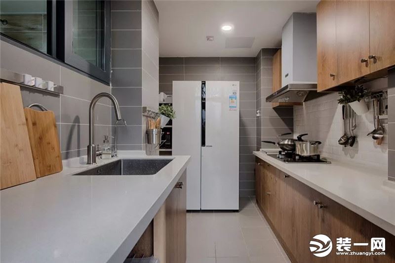 天怡美重庆装修公司费用15万装修效果图两室一厅北欧厨房