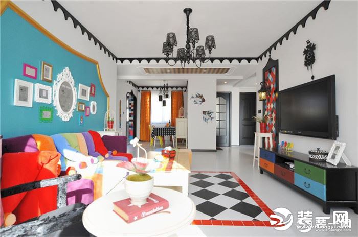 重庆佳天下装修公司两室两厅装修效果图客厅