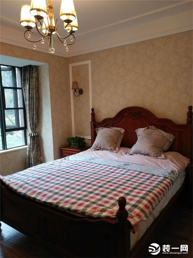 美式风格两室两厅装修图片新房装修实景图卧室