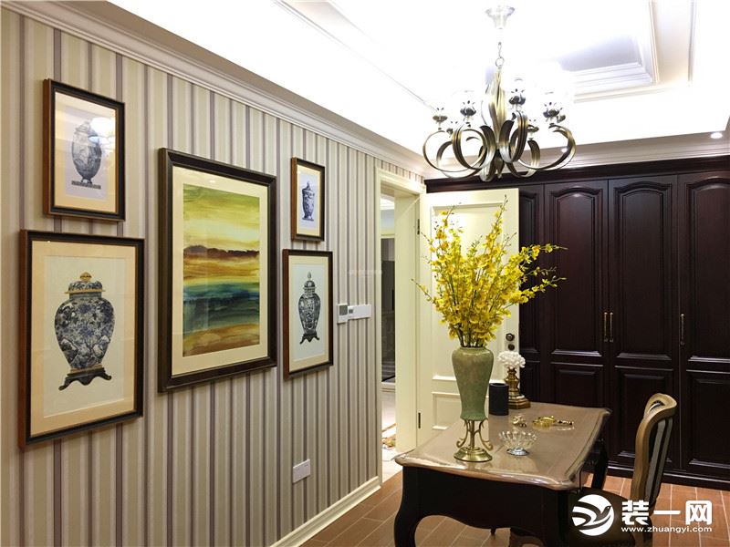 重庆装修公司130平米装修法式风格装修效果图书房