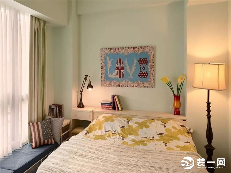 90平两室两厅装修图田园风格装修卧室