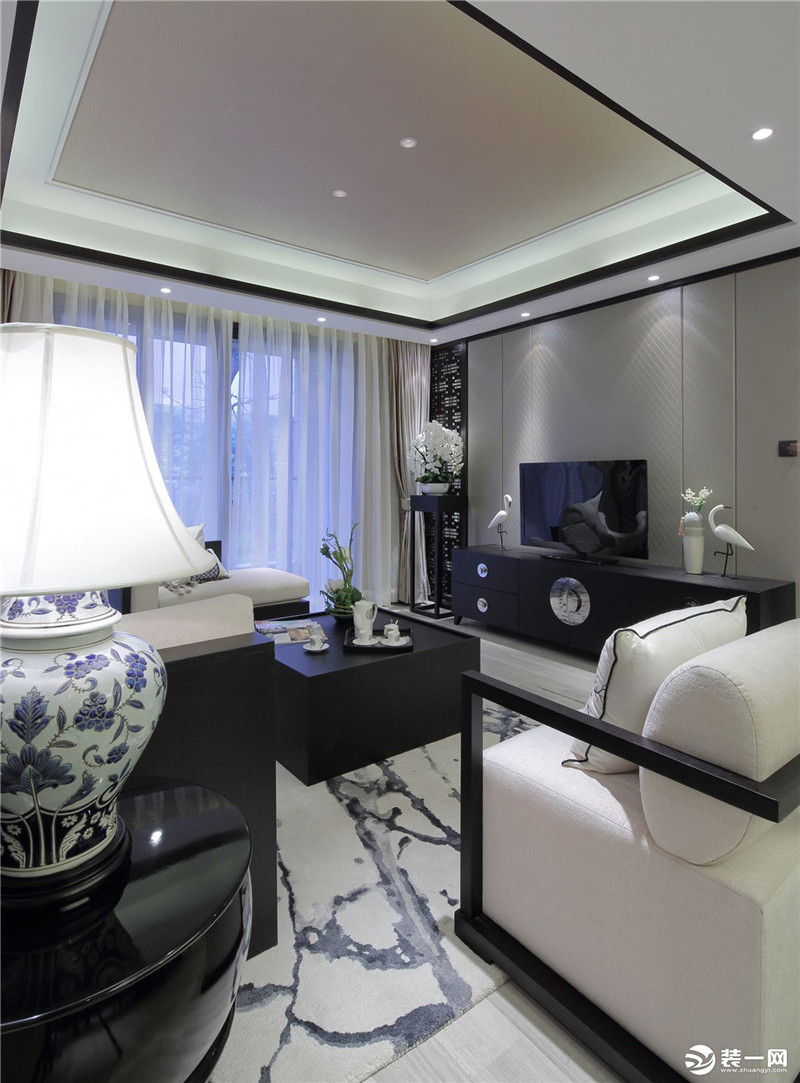 符合95后的潮流新中式设计 重庆唐卡装修公司作品