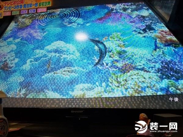 海贼王作者尾田荣一郎豪宅曝光 感应地板一踩就变色!