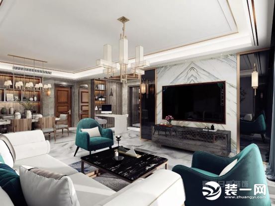 融侨城138平三室两厅现代中式风设计案例 融侨城138平三室两厅现代中式风设计案例