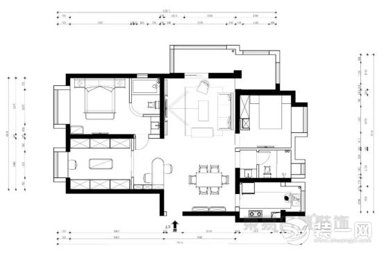 融侨城138平三室两厅现代中式风设计案例 融侨城138平三室两厅现代中式风设计案例
