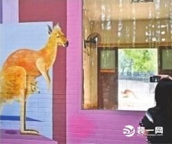 武汉动物园馆舍装修改造花样多 沿路树画一步一景