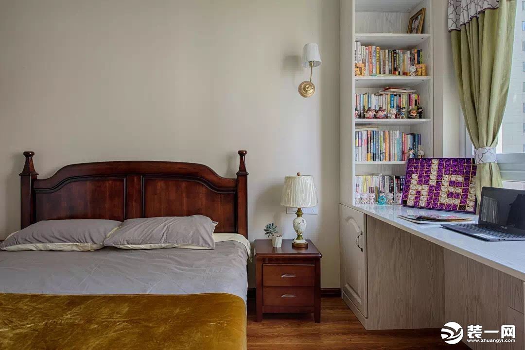  80平两室两厅美式风格装修设计效果图