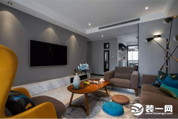 140平时尚简约装修效果图 武汉装饰公司鑫绎尚设计