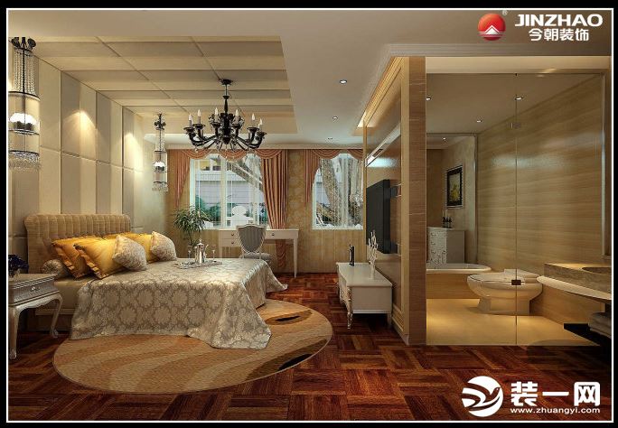 天津万科朗润园300平别墅装修案例