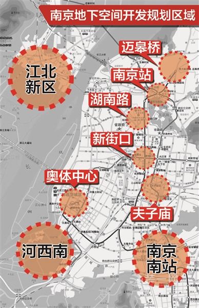 南京地下城总体规划正在编制预计五年内可连点成片