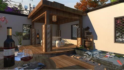 昆明奥林匹克记者村320平装修效果 六居室中式风格