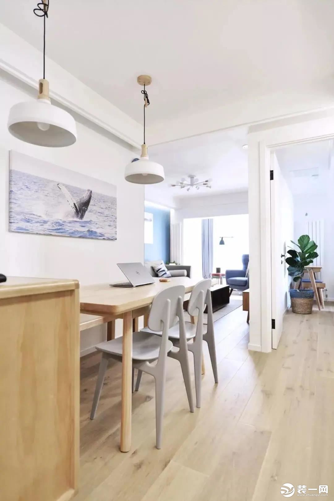 72平简约风二居室小户型装修案例 清新又舒适自在