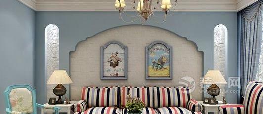 86平米三居室地中海风格装修效果图