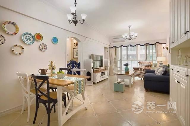 昆明万科魅力之城87平米装修案例 简美风格造价12万