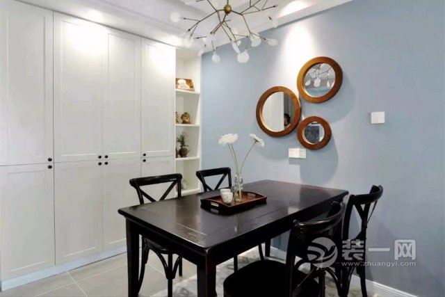 89㎡小三房现代美式风格装修设计色彩搭配层次十足 89㎡小三房现代美式风格装修设计色彩搭配层次十足