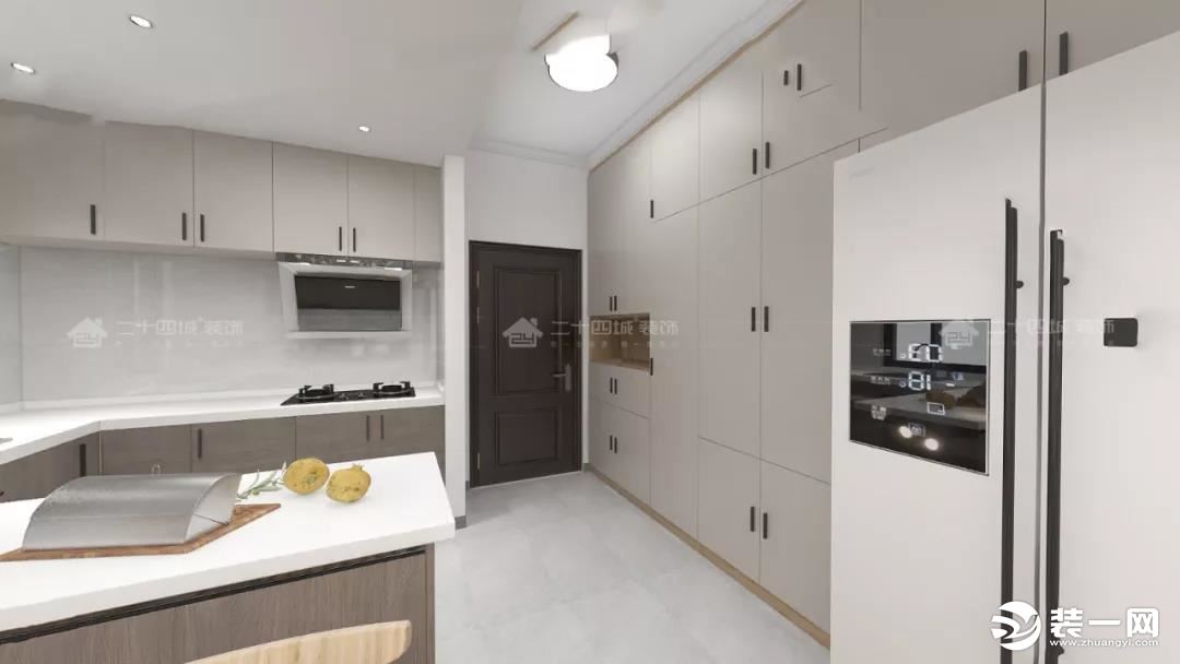 现代风格三室两厅装修设计案例图