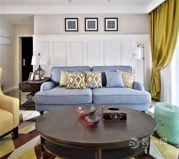 旧房改造装修案例 110平老房改装成现代时尚美式风