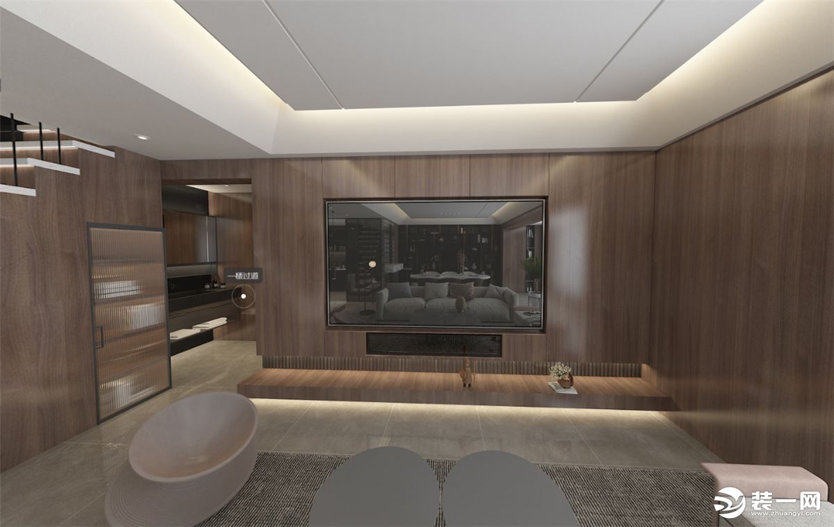 现代风格复式楼装修效果图