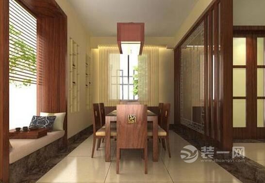 108平面三居室全包8万装修中式风格