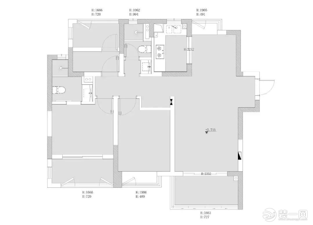 昆明110平精装房改造案例 全屋柔和暖色调打造温馨家居感