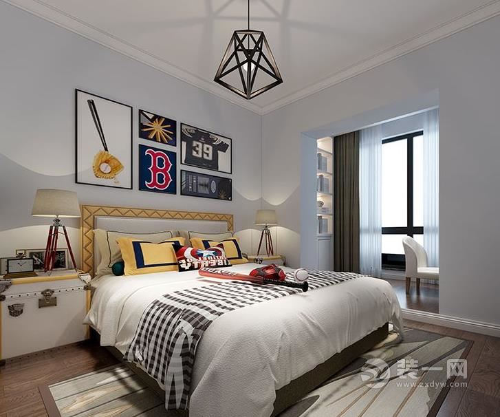 150平美式风格装修效果图