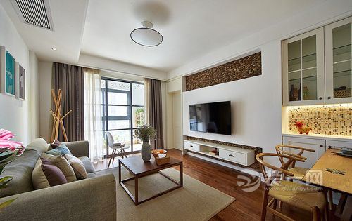 年轻夫妻109平三室两厅现代简约家装 昆明装修公司荐