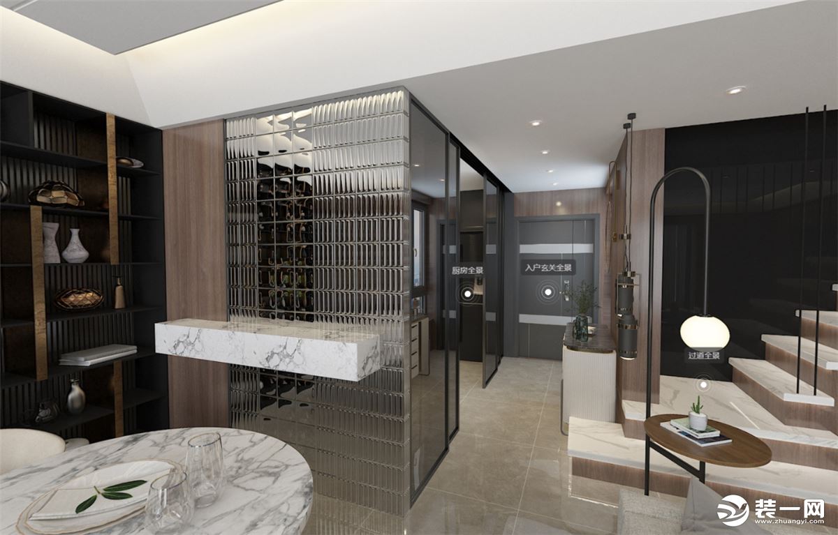 现代风格复式楼装修效果图