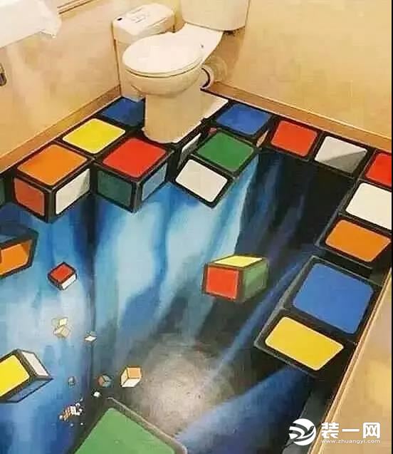 炫酷3D地板装饰画好神奇!昆明装饰公司分享3D地板画图片