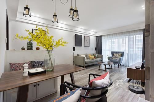 74平米北欧风格两居室装修效果图