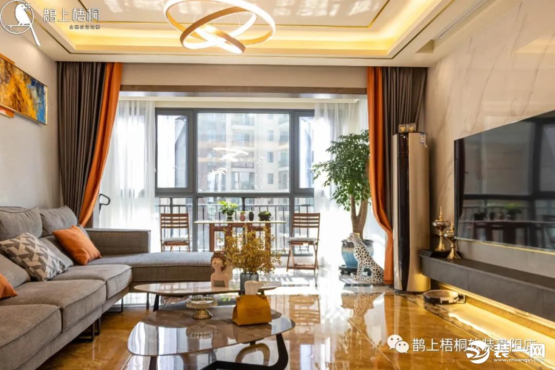 鹊上梧桐软装装饰碧桂园精装房装修 现代轻奢风格实景案例