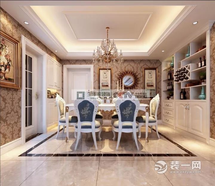 合肥融侨悦城140平米大气欧式装修效果图