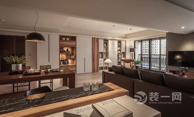 别墅样板房效果图合肥装修公司木质感现代简约设计