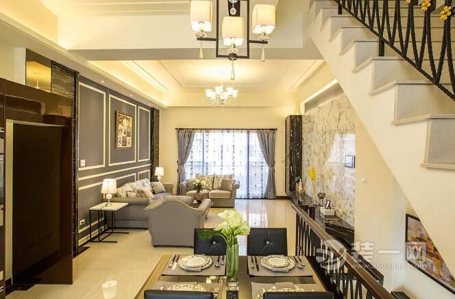 180平米复式楼装修合肥装修公司超美新古典风格样板房