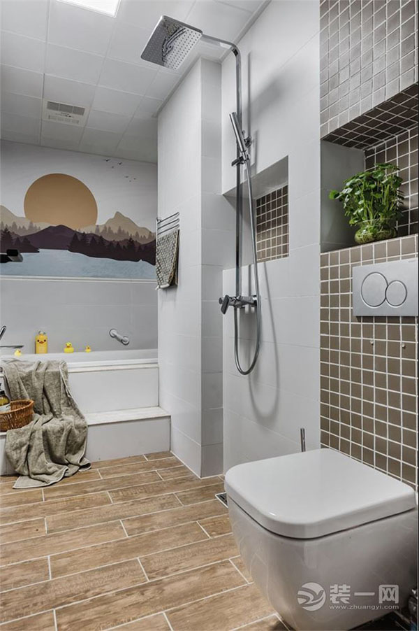 混搭风格卫浴间装修效果图